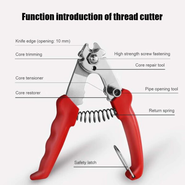 Herramienta de reparación de alicates de corte de radios cortador de Cable de cambio de freno de bicicleta de alambre de acero al carbono