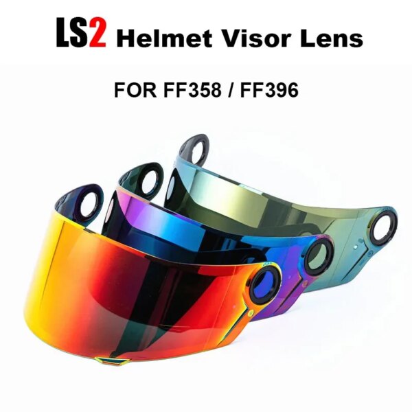 Casco LS2 Ajuste Original para FF358 FF396 Casco de motocicleta de cara completa Visor escudo lente Capacete LS2 Casco accesorios de motocicleta