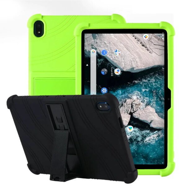 Funda para Nokia t20 TA-1392 10,36, carcasa a prueba de golpes para niños, funda protectora de silicona portátil con soporte para tableta para Nokia T10 # S