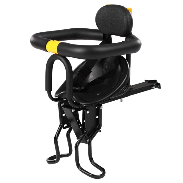 Asiento de seguridad para bebé para niños, asiento de bicicleta para niños, sillín delantero para niños con pedales, soporte de respaldo para bicicleta de carretera MTB