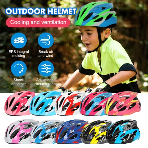 Casco de ciclismo para niños, casco de patinaje sobre ruedas, sombrero para deportes de skate, hombres y mujeres, Capacetes de bicicleta transpirables universales para las 4 estaciones