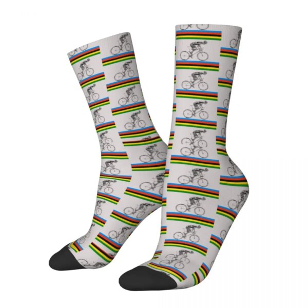 Calcetines Crazy Men Mathieu Van Der Poel Merch Warm Cycling Tour World Sport Calcetines para todas las estaciones Los mejores regalos