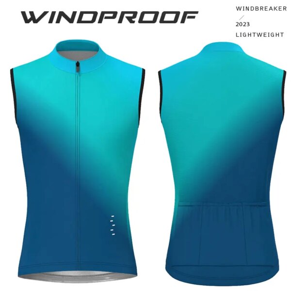 Jersey de Ciclismo para hombre, chalecos de Ciclismo sin mangas de verano, ropa de Ciclismo a prueba de viento, chalecos ligeros, chaleco de Ciclismo sin mangas