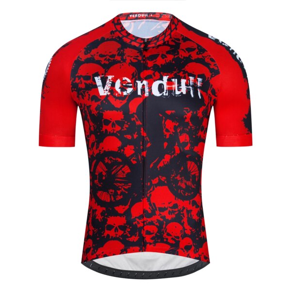 VENDULL-Camiseta de ciclismo para hombre, ropa para bicicleta de montaña, ropa de secado rápido para bicicleta de montaña, uniforme, ropa de ciclismo transpirable