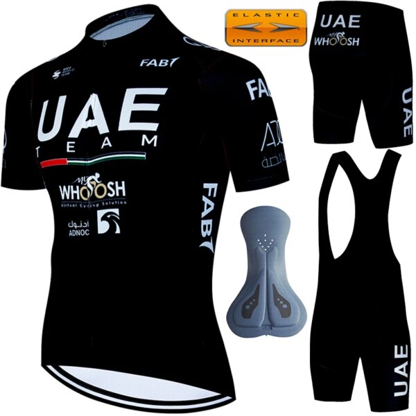 Camisetas de ciclismo para hombre, conjunto deportivo, chaqueta para hombre, ropa de los Emiratos Árabes Unidos, conjuntos para hombre, ropa de uniforme de verano 2024, camisa profesional, traje para bicicleta de montaña