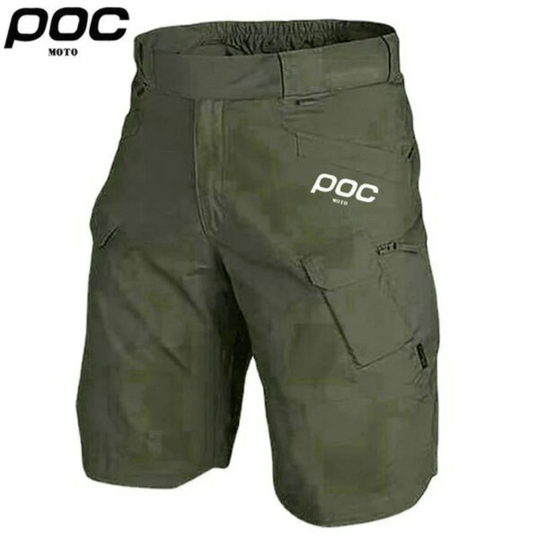 Ciclismo Moto POC hombres pantalones cortos de ciclismo verano MTB pantalones para descenso impermeable hombres ropa de bicicleta bicicleta de carretera pantalones de carga de motocicleta