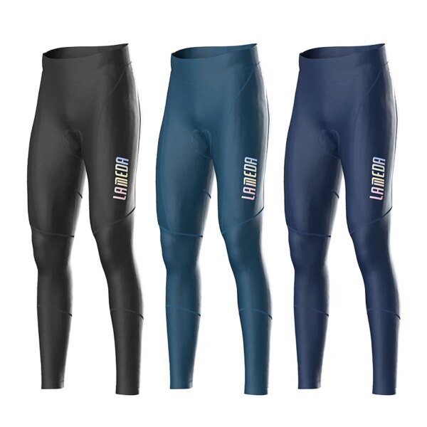 Pantalones de ciclismo acolchados para hombre, mallas cálidas de lana para ciclismo, pantalones para montar en bicicleta, ropa ajustada para 5-15 grados