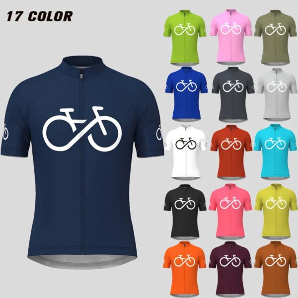 Camisetas de Ciclismo para hombre 2023, equipo de bicicleta de verano, Jersey de Ciclismo de manga corta, Maillot transpirable, Ropa de Ciclismo, camisetas de bicicleta de carretera