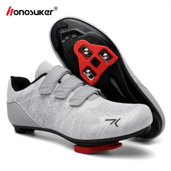 Zapatos de ciclismo MTB para hombre, zapatillas transpirables antideslizantes para bicicleta de montaña y carretera, zapatillas de deporte de velocidad, tacos SPD para mujer, calzado para bicicleta Shimano