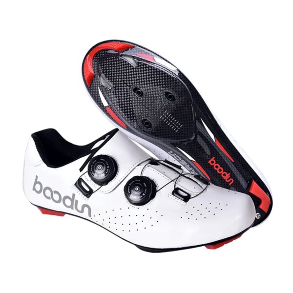 Zapatos de ciclismo para hombre, zapatillas de ciclismo transpirables a la moda, zapatillas de deporte de carretera para calzado de ciclismo SPD, antideslizantes