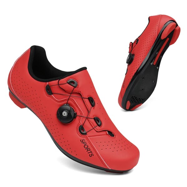 Zapatos de ciclismo mtb deportes hombres carreras bicicleta zapatos autoblocante velocidad bicicleta zapatos mujeres Spd tacos montaña Ciclismo de Carretera zapatillas