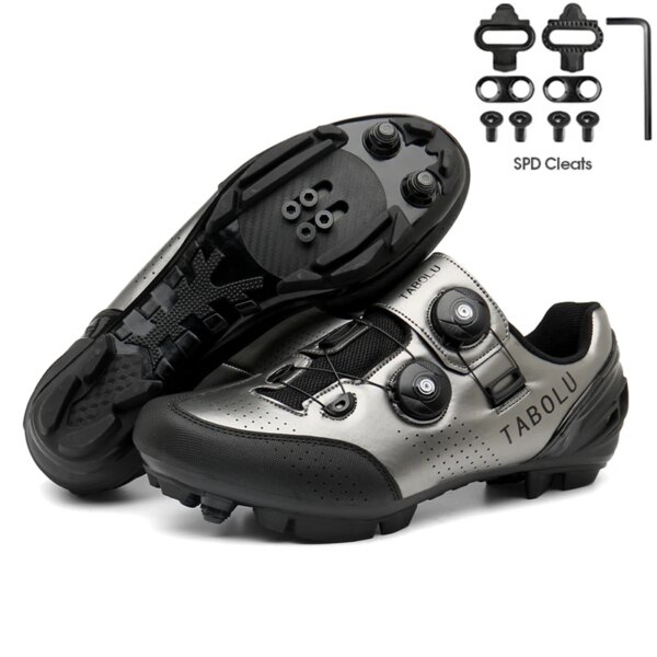 Zapatillas de ciclismo para hombre y mujer, calzado plano con Pedal para bicicleta de montaña, calzado de velocidad Rb con autosujeción, novedad de 2023