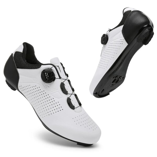 Zapatillas de ciclismo para hombre y mujer, zapatos de bicicleta de carretera con autosujeción, zapatillas de ejercicio, tacos con Clip, zapatos de entrenamiento