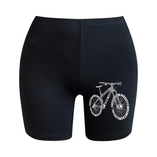 Pantalones ajustados para deportes de ciclismo, pantalones de seguridad de tres partes, pantalones cortos de verano para mujer, pantalones inferiores antideslumbrantes, pantalones de esquina plana con borde no enrollado