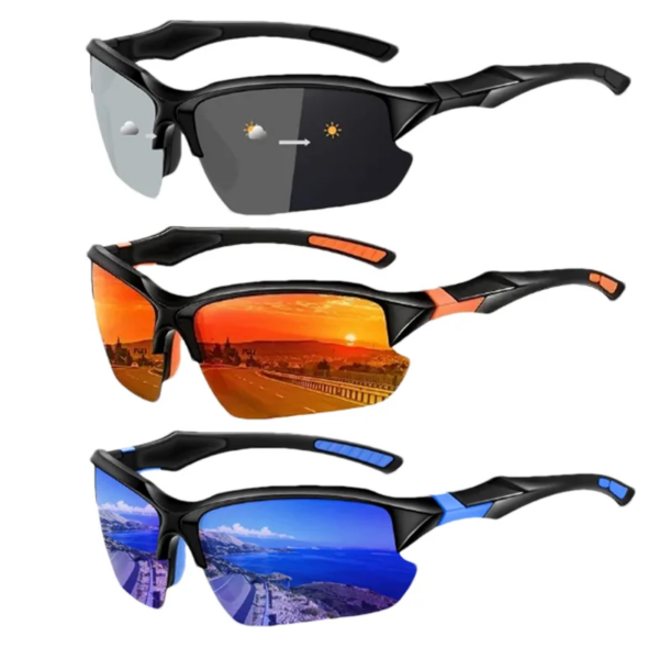 Gafas de sol para ciclismo, gafas de sol polarizadas deportivas de moda para hombres y mujeres, gafas de sol para viajes al aire libre, pesca, buceo, UV400