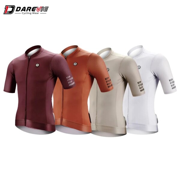 Camiseta de ciclismo DAREVIE 2023, camiseta de ciclismo a la moda para mujer, camiseta de ciclismo SPF 50 para hombre, camiseta de ciclismo transpirable de alta calidad MTB Road