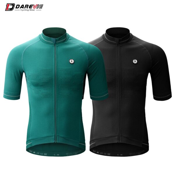 DAREVIE-Camiseta de ciclismo sin costuras para hombre, Maillot de ciclismo transpirable de secado rápido, reflectante, Unsex, MTB