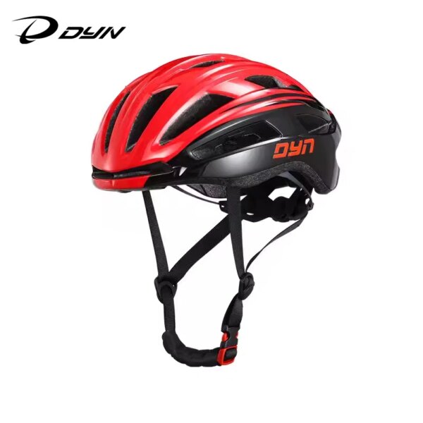 DYN MTB Casco de Bicicleta de Carretera Ligero Absorción de Impactos Casco de Bicicleta Transpirable Casco Ajustable Moldeado Integralmente Conducción Segura