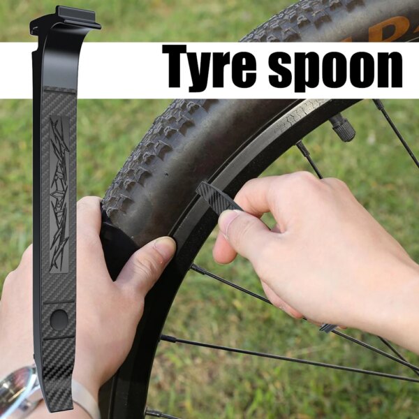 ENLEE-abridor de neumáticos de bicicleta, palanca de reparación de neumáticos de bicicleta de montaña portátil, accesorios de reparación de desmontaje ligeros