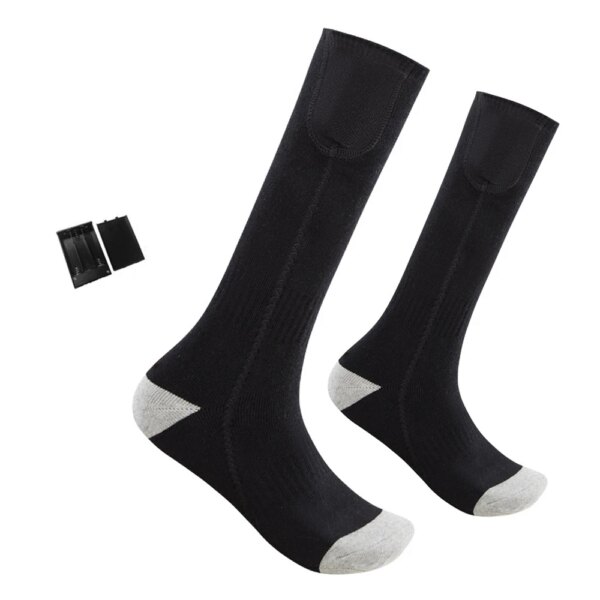 Calcetines térmicos eléctricos con batería, calcetines térmicos para clima frío, ciclismo al aire libre, Camping, senderismo, montar, calcetines cálidos de invierno