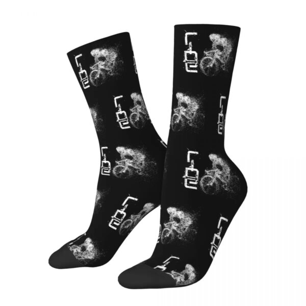 Calcetines de moda para hombre y hombre, medias Harajuku para montar en bicicleta, ciclismo, Calavera, monopatín, calcetines para mujer, primavera, verano, Otoño e Invierno