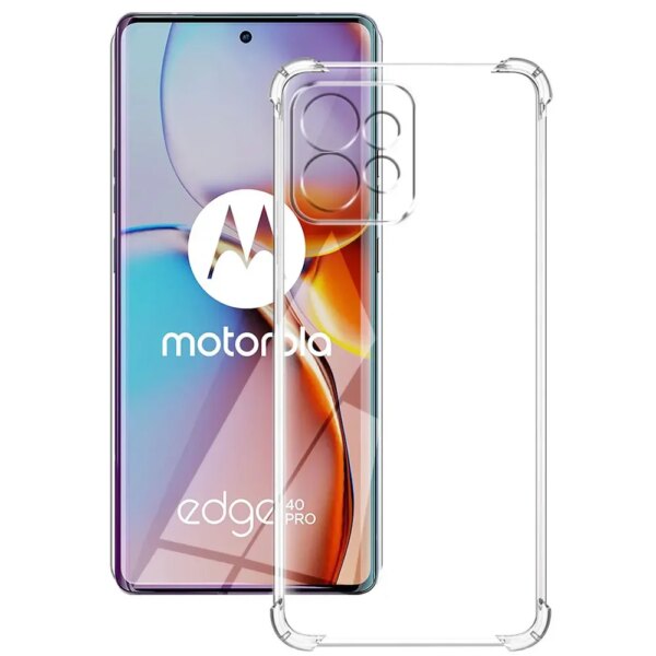 Para Motorola Moto Edge 40 Pro funda transparente de silicona suave TPU funda protectora para Moto Edge 40 Neo funda de teléfono para Moto Edge 40 Coque