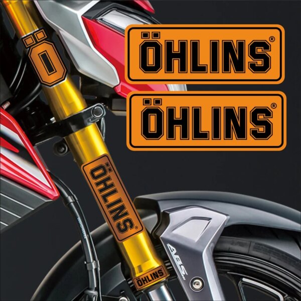 Para OHLINS amortiguador de suspensión accesorios de motocicleta decorar Insignia Ad pegatinas reflectantes calcomanías