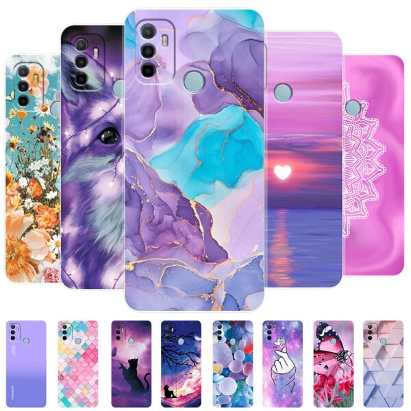 Para OPPO A53 funda OPPO A32 A53 2020 funda transparente suave de silicona para teléfono Fundas para oppo a53s Fundas para OPPO A53 2020 Coque