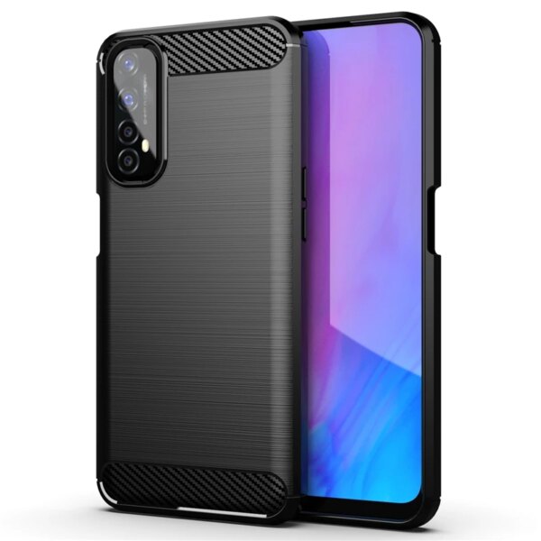 Para OPPO Realme 7 funda para Realme 7 6 Pro C11 funda armadura a prueba de golpes suave silicona protectora trasera del teléfono parachoques para Realme 7