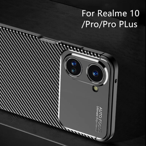 Para Realme 10 funda de goma de silicona de carbono protectora de goma suave funda de teléfono para Realme 10 Pro Plus 9i 9 8 funda Realme 10