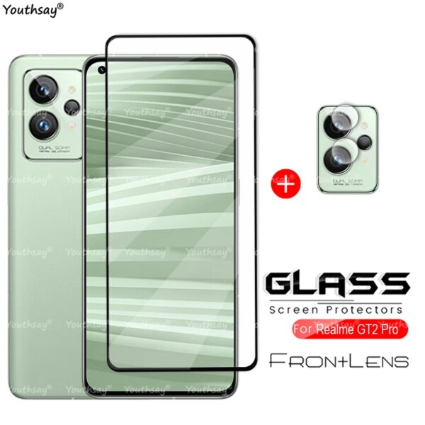 Para Realme GT 2 Pro Glass para Realme GT2 Pro vidrio templado cubierta completa película protectora de pantalla película de lente suave para Realme GT2 Glass