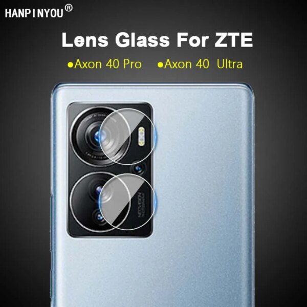 Para ZTE Axon 40 Axon40 Pro / Ultra HD Clear Ultra Slim Back Camera Lens Cover Protector película protectora de vidrio templado suave