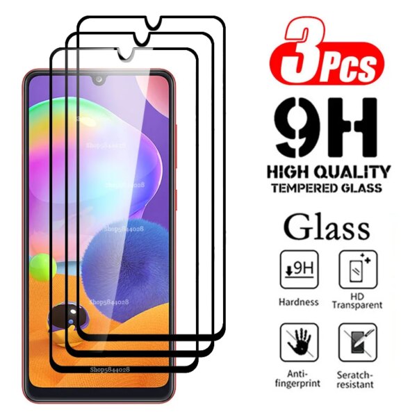 Para samsung a31 Glass 3 uds vidrio protector para samsung galaxy a31 a 31 2020 a315f sm-a315f/ds 6,4 \