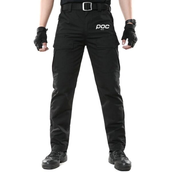 Pantalones de ciclismo para hombre para las cuatro estaciones, pantalones impermeables para bicicleta MTB, pantalones cortos deportivos a prueba de viento para senderismo y acampada, pantalones cortos de ciclismo Moto Poc