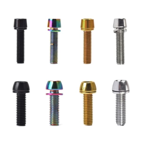 Pernos de vástago de bicicleta G92F, tornillo de acero para vástago de bicicleta, tornillo de manillar de bicicleta de 5x20mm/M6x20mm