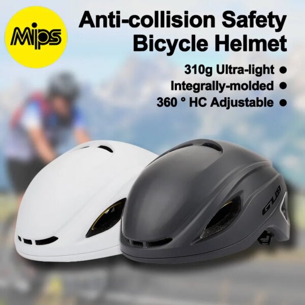 GUB-casco de bicicleta MIPS moldeado integralmente, casco de carreras de carretera MTB para hombre y mujer, casco de seguridad aerodinámico anticolisión EPS C