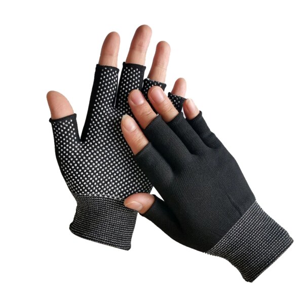 Guantes de ciclismo de medio dedo, guantes de motociclista, entrenamiento de gimnasia, Fitness, levantamiento de pesas, equitación, guantes de pesca antideslizantes