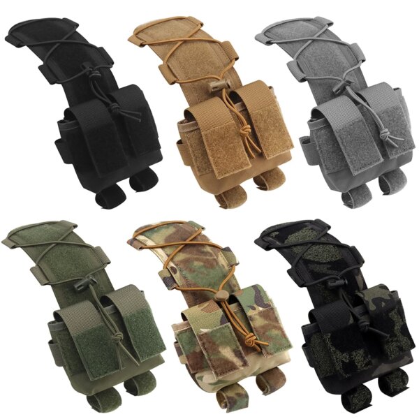 Bolsa de batería para casco, funda de batería portátil MK2, resistente al desgaste, bolsas de peso para equilibrio de casco, accesorios para Paintball Airsoft