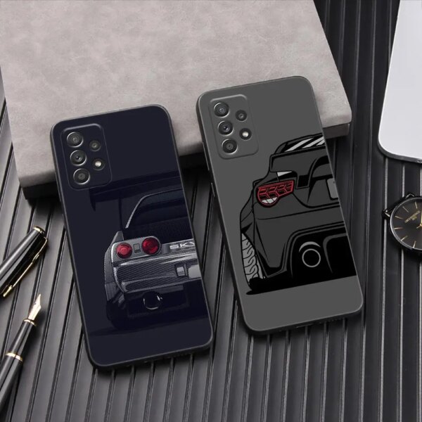 Funda de teléfono JDM Galaxy A53 5G, funda trasera para Samsung A54 A52 A52S A51 A71 A73 A72 A41 A42 A91 A32 A33, coche deportivo Tokyo Drift