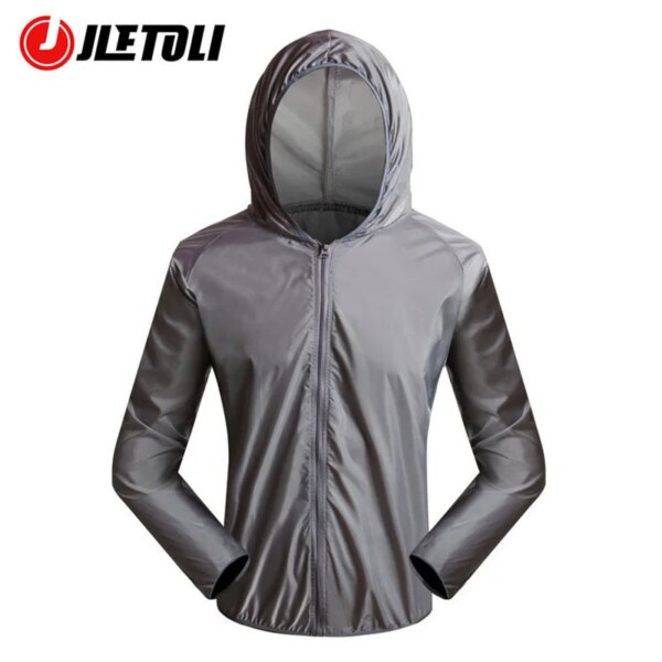 JLETOLI-Chaqueta de ciclismo a prueba de lluvia, cortavientos, abrigo para exteriores, ropa de ciclismo, impermeable para bicicleta de montaña, camisetas de manga larga