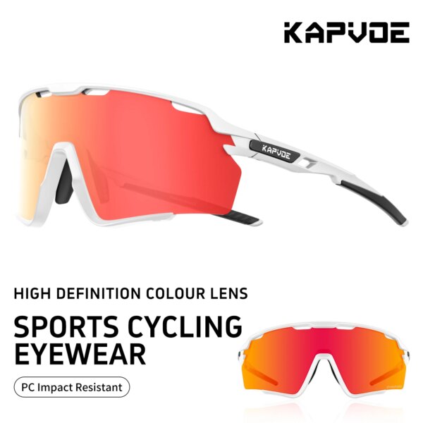 Kapvoe 2024 nuevas gafas de sol de ciclismo para hombres, gafas de sol para ciclismo, gafas de sol para MTB UV400, gafas para mujer, gafas polarizadas para bicicleta