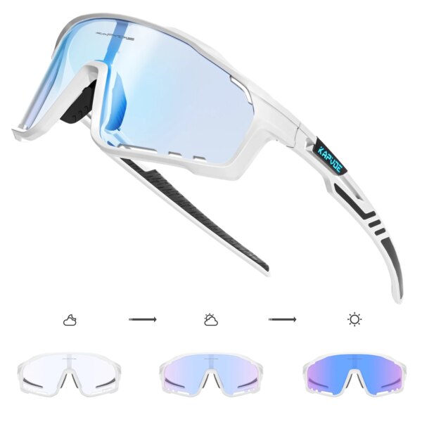 Kapvoe, gafas fotocromáticas para ciclismo, gafas de sol para ciclismo para hombre, gafas para bicicleta UV400, gafas para bicicleta al aire libre, accesorios deportivos MTB