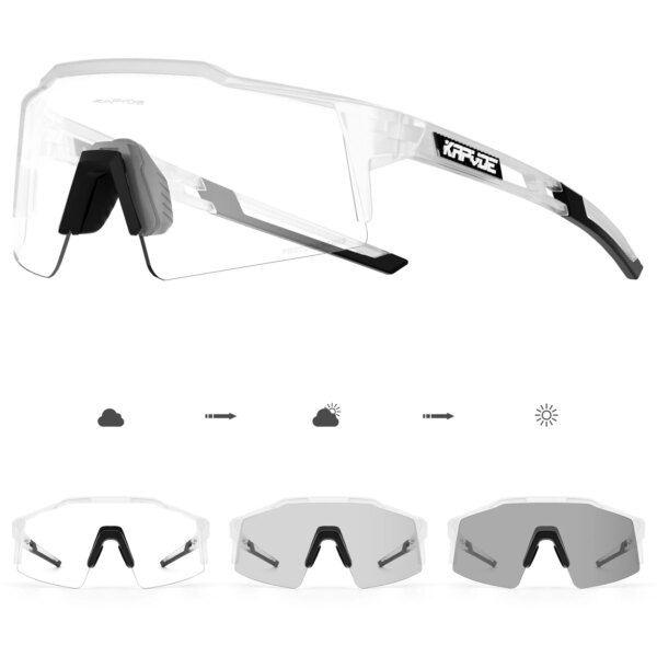 Kapvoe, gafas fotocromáticas para ciclismo, gafas de sol para ciclismo, gafas para bicicleta para hombre, gafas deportivas para bicicleta, gafas para ciclismo MTB al aire libre