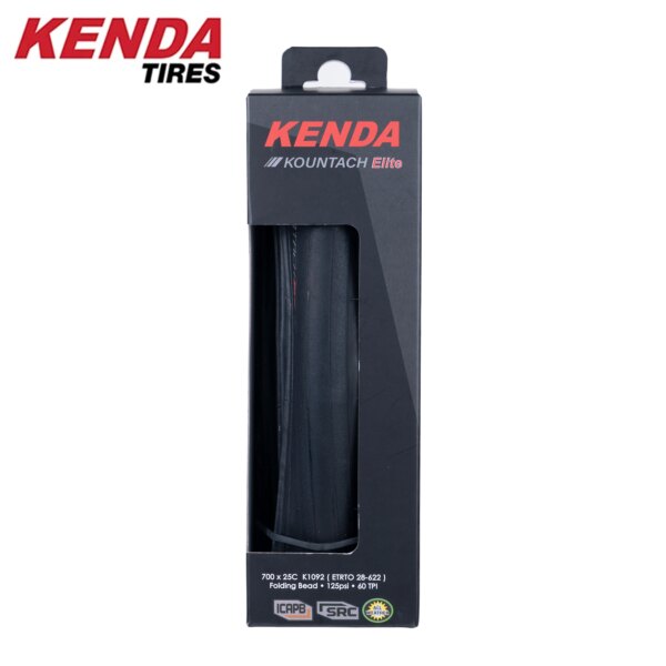 Kenda-neumático de bicicleta K1092, 700x25C, KOUNTACH ELITE, neumático de bicicleta de carretera con cuentas plegables, cinturón con tapa de hierro, protección de capa antipinchazos, 60TPI