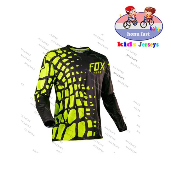 Niños Off Road ATV Racing camiseta http fox bicicleta ciclismo bicicleta Jersey para descensos motocicleta Jersey Motocross MTB camuflaje D niños