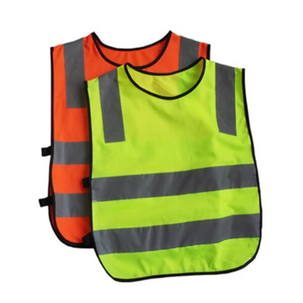 Chaleco de seguridad para niños, chaqueta de alta visibilidad para niños escolares, correas reflectantes, chaleco de seguridad en ciclismo para trabajo nocturno