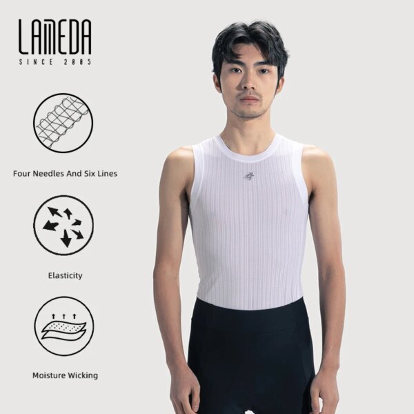 LAMEDA-Chaleco de ciclismo para hombre, camiseta de secado rápido que absorbe el sudor, transpirable, cómoda, camiseta de bicicleta de alta elasticidad, novedad de verano