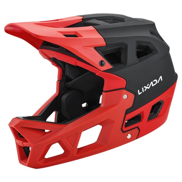 LIXADA Casco de bicicleta de montaña de cara completa para adultos, casco de carreras para descenso, casco de bicicleta de montaña, accesorios para bicicleta de montaña