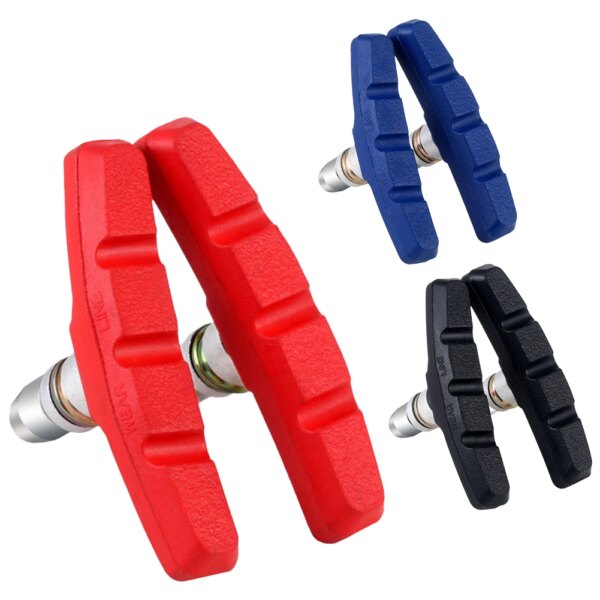 Bloques de freno ligeros para bicicleta, almohadillas para zapatos de freno en V, silenciosas, resistentes al desgaste, accesorios para bicicleta de montaña y carretera