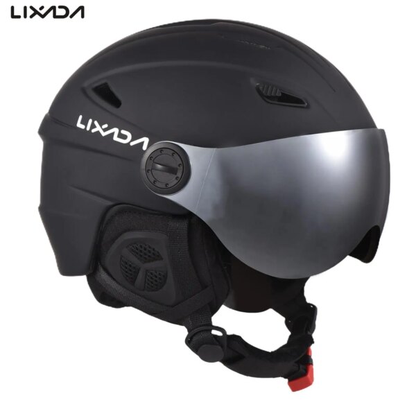 Lixada Casco de esquí PC + EPS moldeado integralmente Casco de esquí Equipo de protección para snowboard Equipo de seguridad para deportes de invierno al aire libre